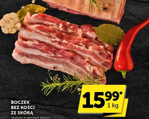 Boczek bez kości ze skórą promocja w ABC