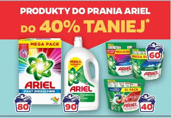 Kapsułki do prania Ariel promocja w Netto