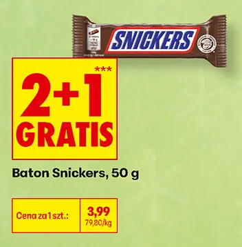 Baton Snickers promocja w Biedronka