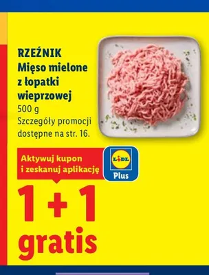 Mięso mielone z łopatki wieprzowej Rzeźnik promocja w Lidl
