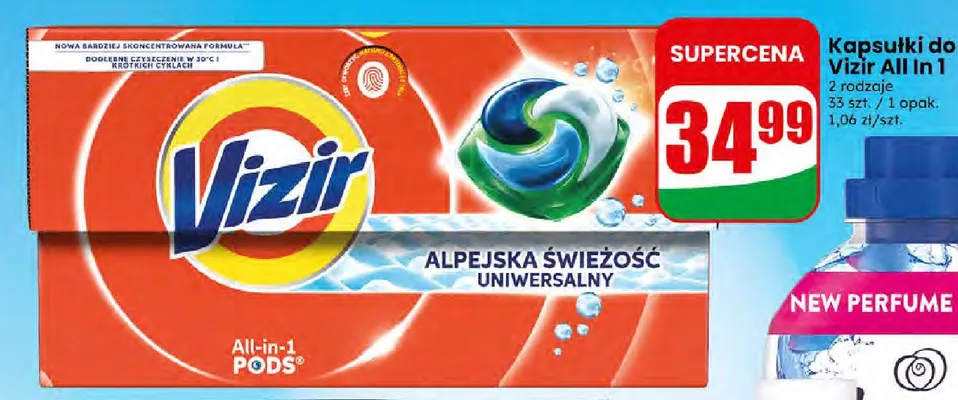Kapsułki do prania Vizir All In 1 promocja w Dino