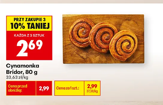 Cynamonka Bridor promocja w Biedronka