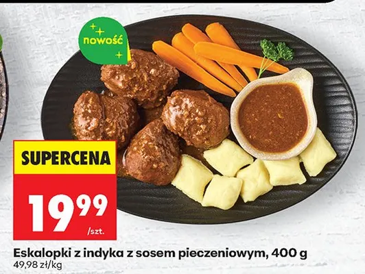 Eskalopki z indyka z sosem pieczeniowym promocja w Biedronka