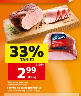 Szynka od szwagra Krakus promocja w Auchan
