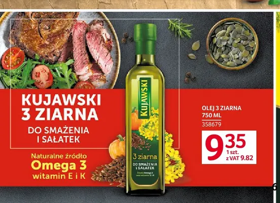 Olej rzepakowy Kujawski 3 ziarna promocja w Selgros