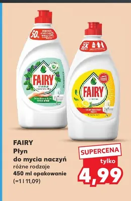 Płyn do mycia naczyń Fairy promocja w Kaufland