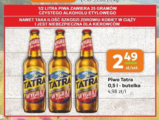Piwo Tatra Jasne Pełne promocja w Gama