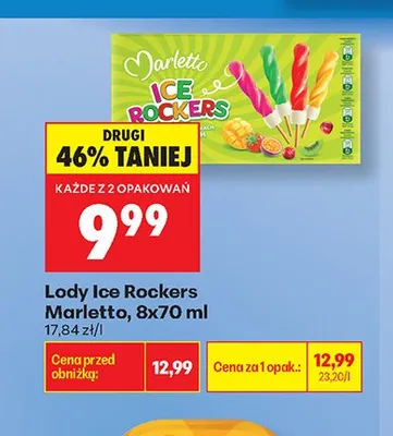 Lody Ice Rockers Marletto 8-pak promocja w Biedronka