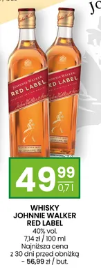 Whisky Johnnie Walker Red Label promocja w Twój Market
