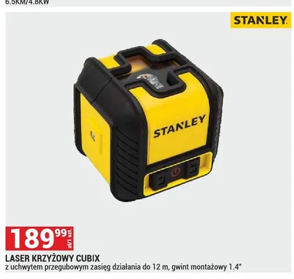 Laser krzyżowy Stanley Cubix promocja w Merkury Market