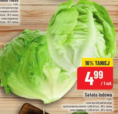Sałata lodowa promocja w POLOmarket