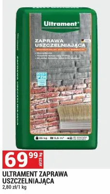 Ultrament zaprawa uszczelniająca promocja w Merkury Market