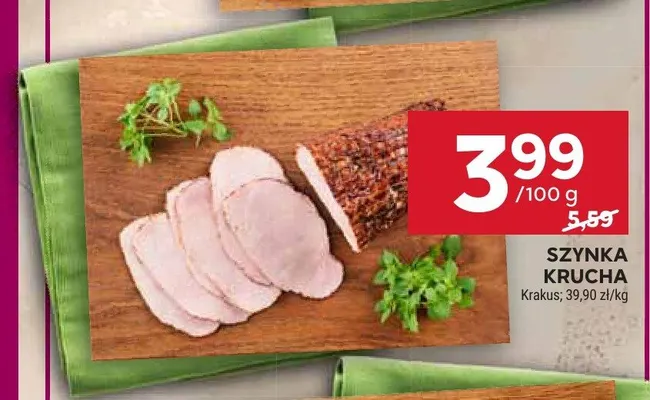 Szynka krucha Krakus promocja w Stokrotka