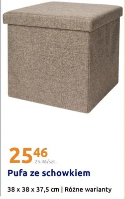 Pufa ze schowkiem promocja w Action