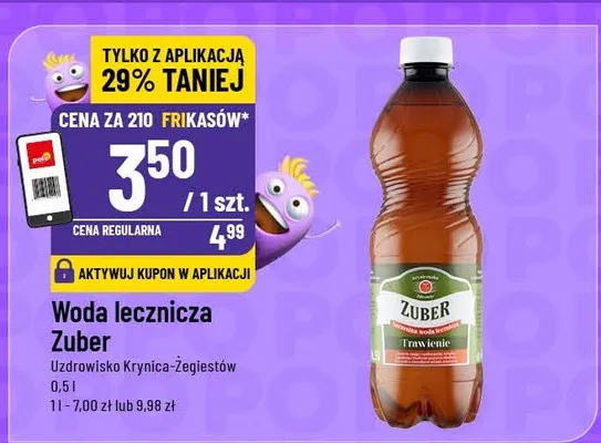 Woda lecznicza Zuber promocja w POLOmarket