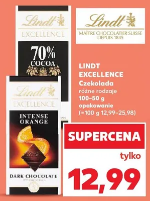 Czekolada Lindt Excellence promocja w Kaufland