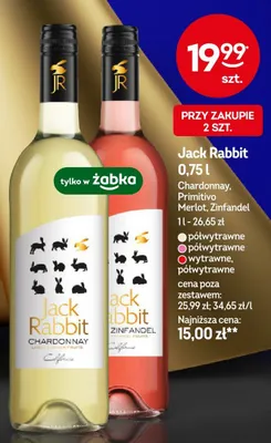Wino Jack Rabbit Zinfandel promocja w Żabka
