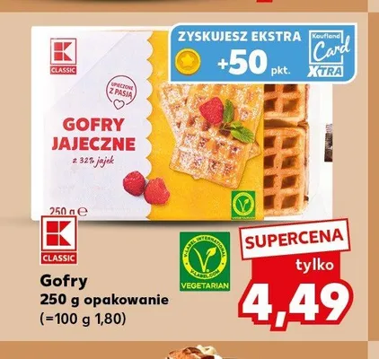 Gofry jajeczne K-CLASSIC promocja w Kaufland