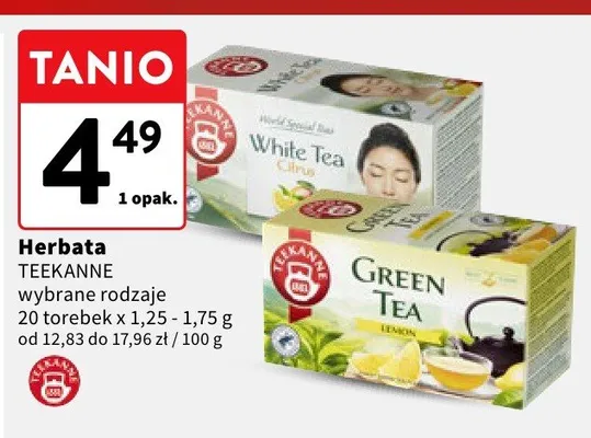 Herbata Teekanne promocja w Intermarche