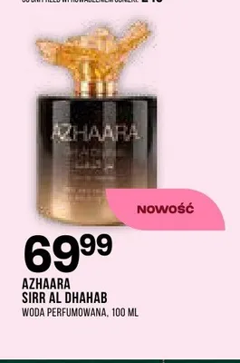 Woda perfumowana Azhaara Sirr Al Dhahab promocja w Drogerie Natura