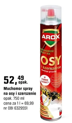 Muchomor spray na osy i szerszenie promocja w OBI