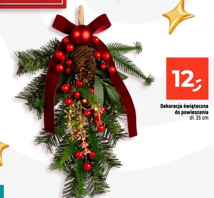 Dekoracja świąteczna do powieszenia promocja w Dealz