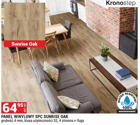 Panel winylowy SPC Sunrise Oak promocja w Merkury Market