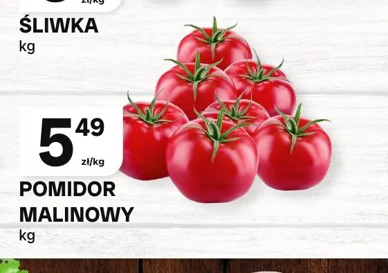 Pomidory malinowe promocja w Chorten