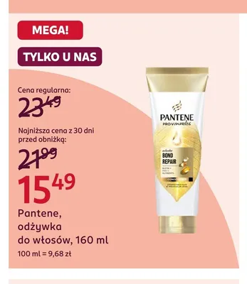 Odżywka do włosów Pantene promocja w Rossmann