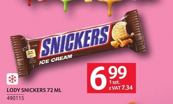 Lody Snickers promocja w Selgros