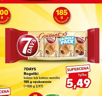 Rogaliki 7Days kakao 5-pak promocja w Kaufland