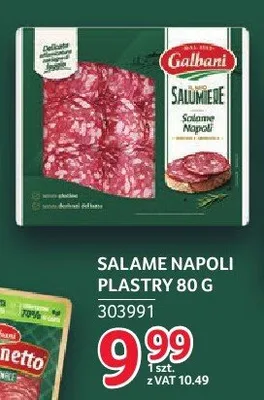 Salame Napoli Galbani plastry 80 g promocja w Selgros