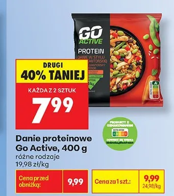 Danie proteinowe Go Active promocja w Biedronka