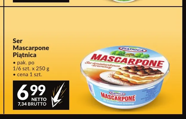 Ser Mascarpone Piątnica promocja w Makro