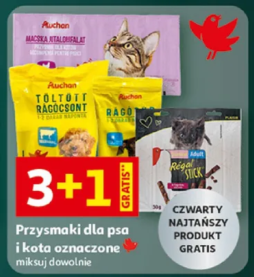 Przysmaki dla psa i kota oznaczone miksuj dowolnie promocja w Auchan