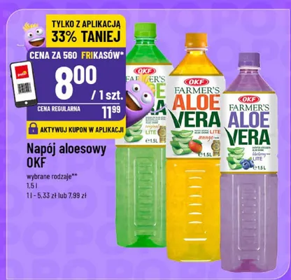 Napój aloesowy OKF różne rodzaje promocja w POLOmarket