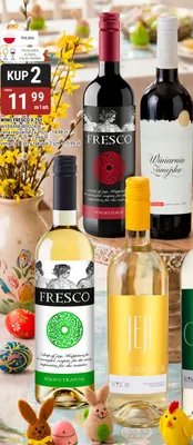 Wino Fresco półsłodkie czerwone 0,75l promocja w bi1