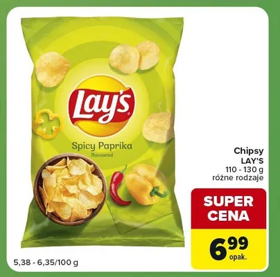 Chipsy Lay's Spicy Paprika promocja w Carrefour Express