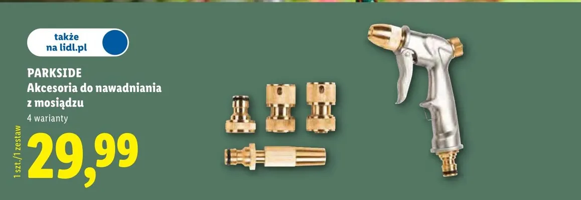 Akcesoria do nawadniania z mosiądzu Parkside promocja w Lidl