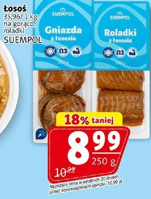 Łosoś gniazdka roladki promocja w Prim Market