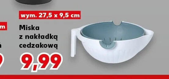 Miska z nakładką cedzakową promocja w Kaufland
