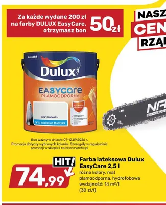 Farba lateksowa Dulux EasyCare promocja w Bricomarche