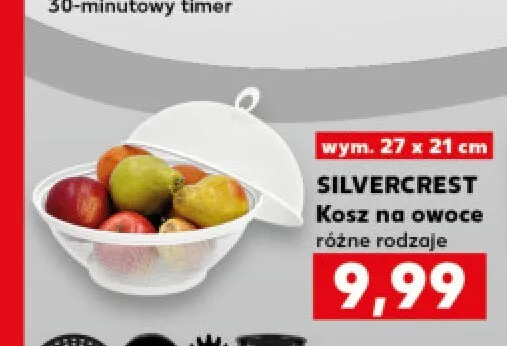 Kosz na owoce 27x21 cm Silvercrest promocja w Kaufland