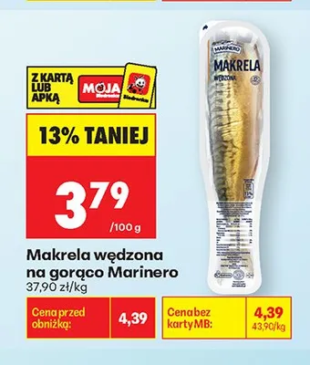 Makrela wędzona na gorąco Marinero promocja w Biedronka