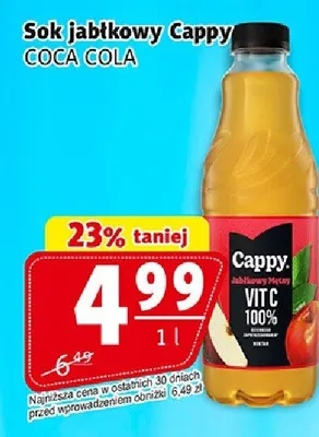 Sok jabłkowy Cappy promocja w Prim Market