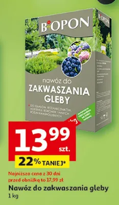 Nawóz do zakwaszania gleby promocja w Auchan