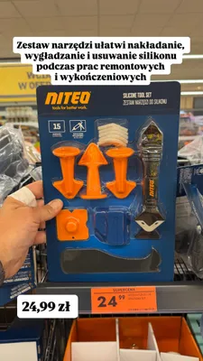 Zestaw narzędzi do silikonu Niteo promocja w Biedronka