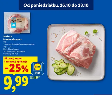 Łopatka wieprzowa Rzeźnik promocja w Lidl
