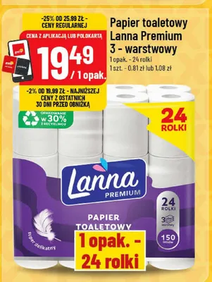 Papier toaletowy 3-warstwowy promocja w POLOmarket
