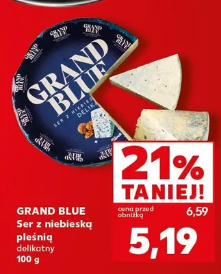 Ser z niebieską pleśnią delikatny Grand Blue promocja w Kaufland